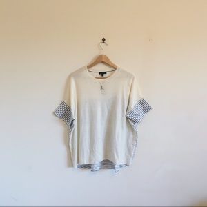 BNWT Mixed Media Jcrew Top
